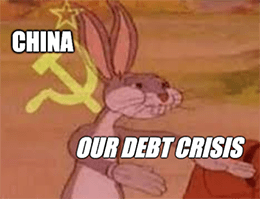 China Debt Crisis Communist Bugs Meme