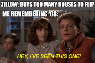 Back to the Future Zillow Housing Flip Meme