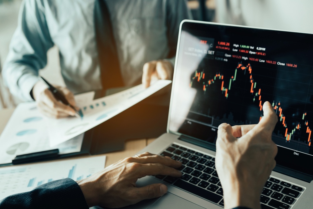 stock market chart
