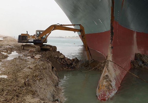 Suez Canal backup 2021