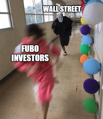Fubo investors running from Wall Street earnings meme