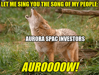 Aurora SPAC Auroooow Meme