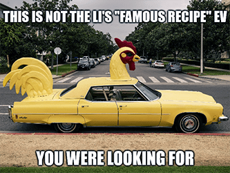 It's not Li's famous recipe you were looking meme