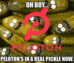 Peloton in a real pickle now $1 billion meme small