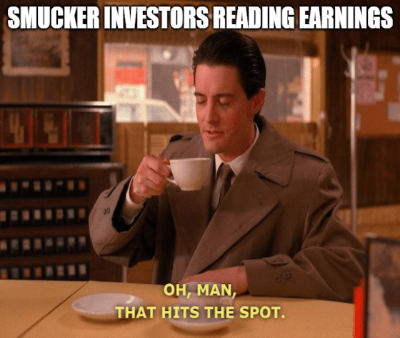 Smucker Investors Dale Cooper That Hits The Spot Meme