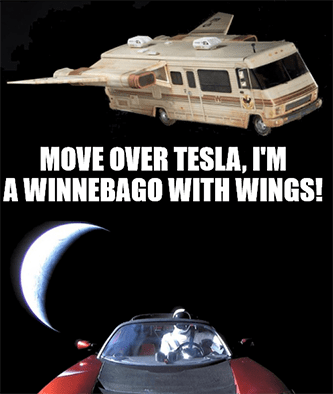 Move over Tesla Winnebago with Wings meme