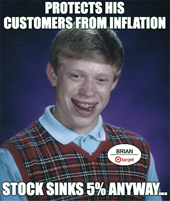 Target bad luck Brian protects from inflation meme