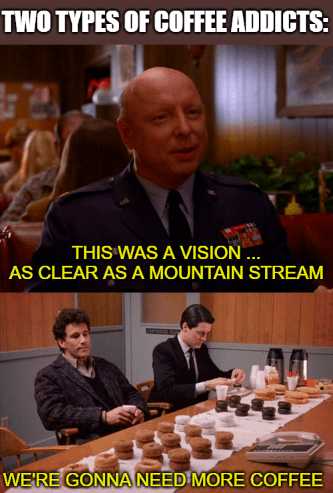 Major Briggs Twin Peaks Coffee Addicts Meme