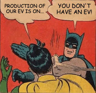 Fisker Batman Slap No EVs Meme 