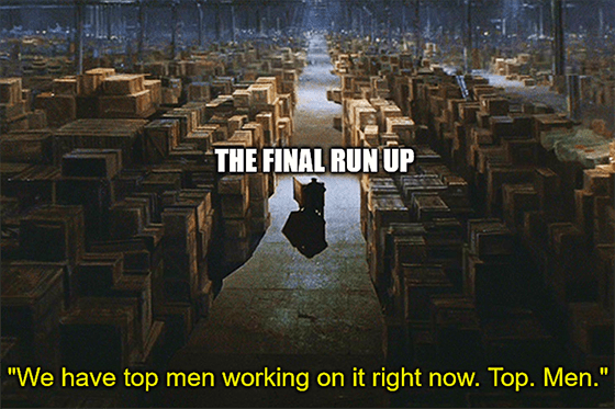 Final Run Up promo top men working on it meme