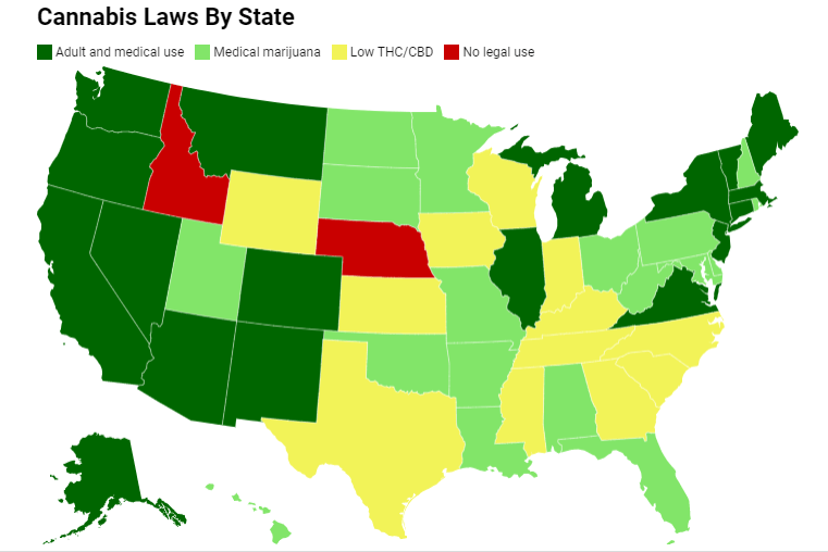 Cannabis laws by state