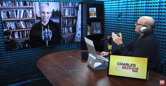 Paul   discussing motivation on The Charles Mizrahi Show