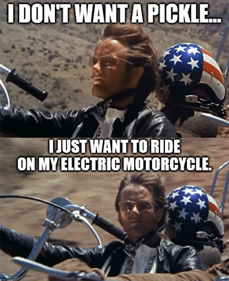 Harley-Davidson electric bike Easy Rider meme