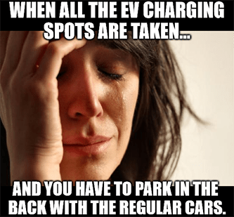 When All the EV Charging Spots Are Taken Meme