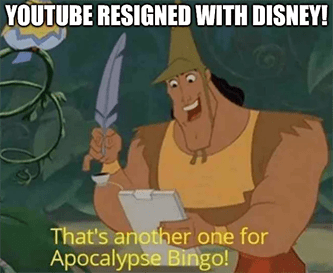 Emperor's New Groove YouTube Resigned With Disney Meme
