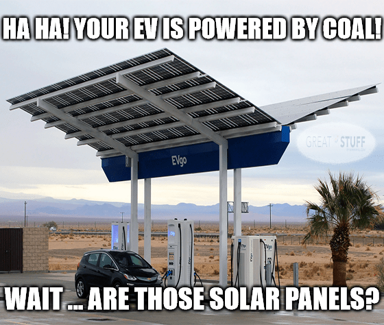 Your EV's Powered By Coal EVgo Meme