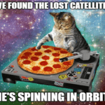 Pizza Cat In Space Virgin Orbit Meme