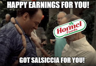 Hormel Earnings Sopranos Salsiccia Meme