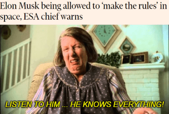Livia Soprano Elon Must Space Rules Meme