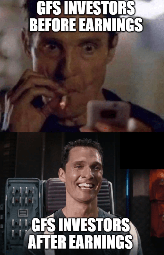 Matthew M GFT Before After Earnings Meme