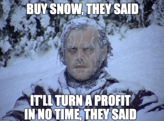 Buy SNOW cloud computing Shining profit no time meme