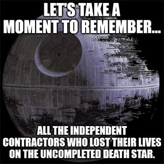Lowe's Death Star contractors sales guidance meme