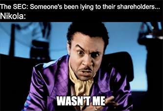 Someone's lying Nikola Wasn't me Shaggy meme