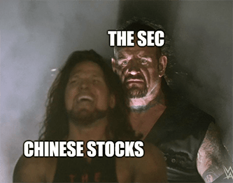 The SEC looming over Chinese Stocks delisting