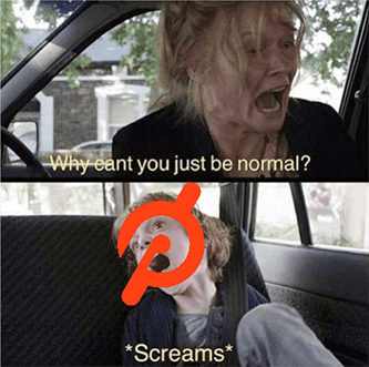 Babadook just be normal Peloton downgrade meme