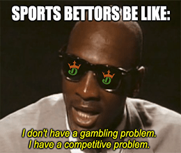 MJ Sports Bettors Gambling Problem Meme