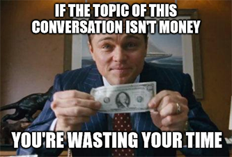 DiCaprio Topic Of Conversation Money Meme