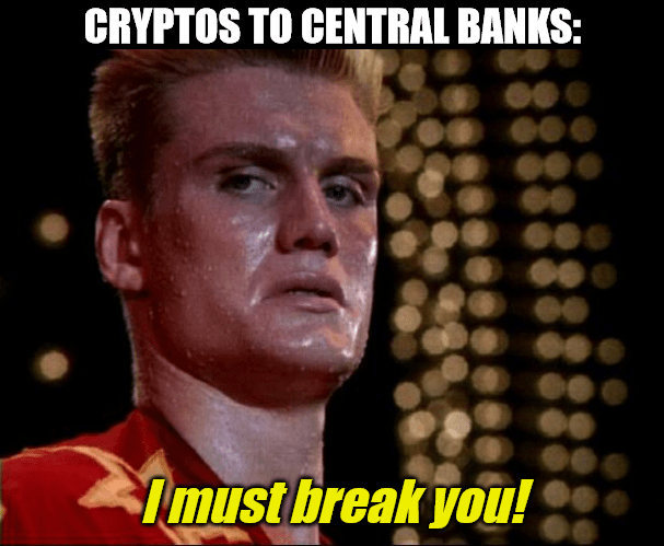 Central banks can not control cryptocurrencies