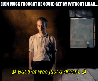 Elon Musk Tesla lidar meme