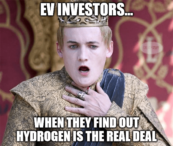 EV investors hydrogen meme