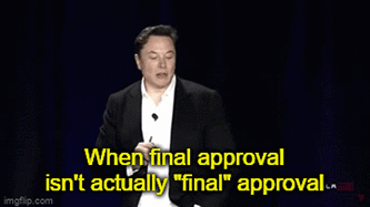 Tesla waiting on final production approval