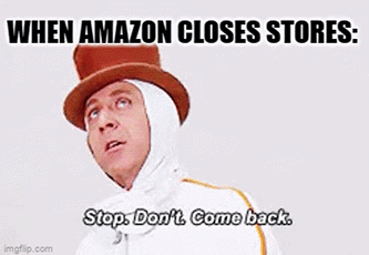 Amazon closing bookstores 
