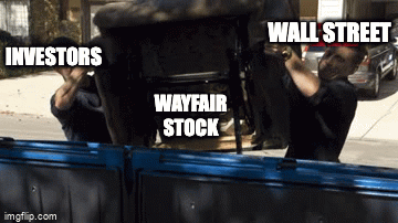 Wayfair stock earnings gif