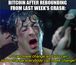 Bitcoin rebound after market crash