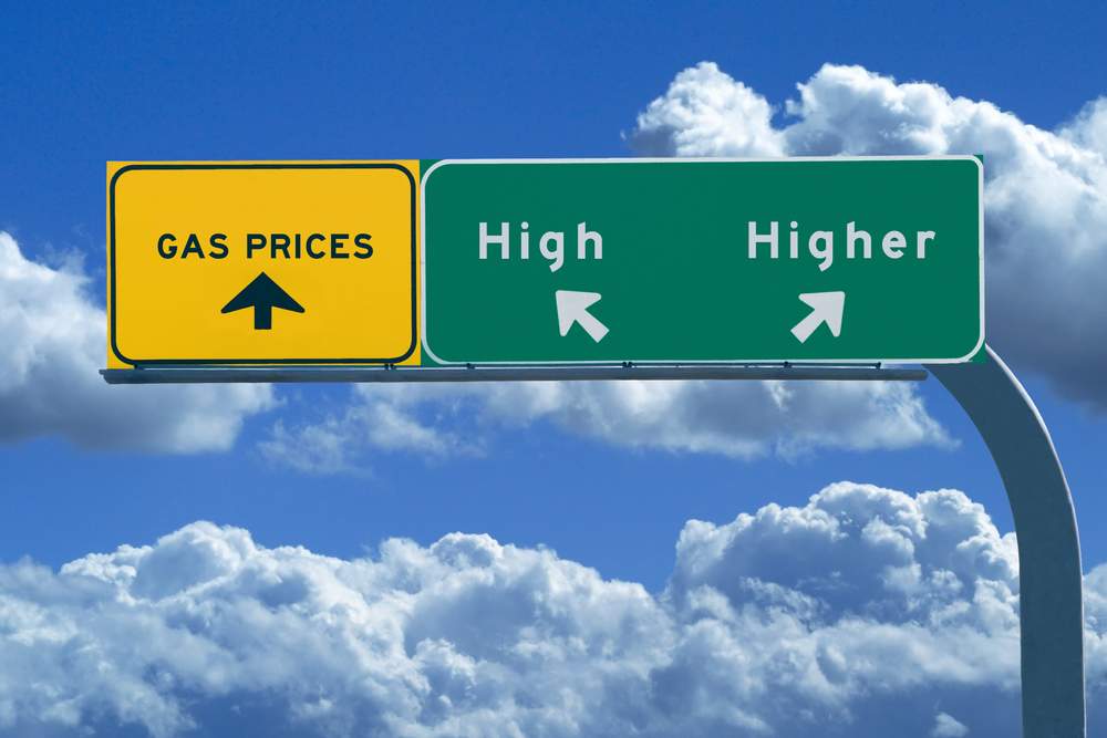 gas prices are going up