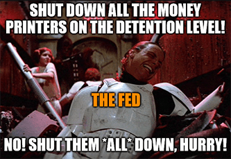 Shut down money printers meme