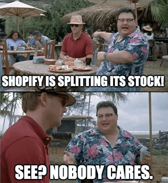 SHOP Stock Split Meme