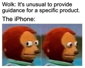 JNJ Wolk Product Guidance iPhone Meme 