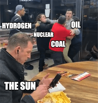 Enphase The Sun Ignoring Fight Meme