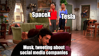 Elon Musk Social Media Tweet Spacex and Tesla Hiding Meme