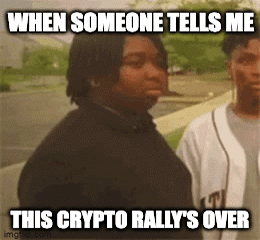Crypto rally's over peace gif