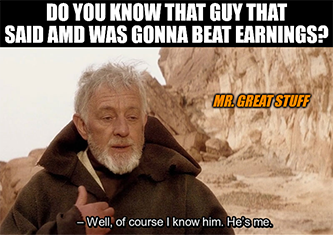AMD Beat Earnings Meme