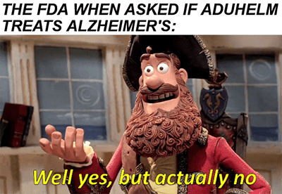 FDA approves Alzheimer's drug Aduhelm meme