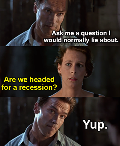 Headed for a Recession Meme