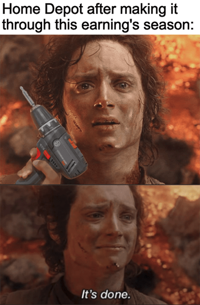 Home Depot Earnings Meme
