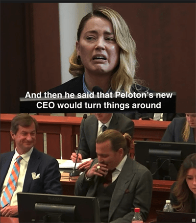 Peloton CEO Turnaround Meme